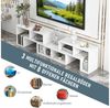oyajia Lowboard Fernsehschrank TV-Schrank frei kombinierbar (TV-Regal freie Kombination, mit offenen Regalen), Lange 134-180cm, für Fernseher bis zu 75 Zoll, bis 50 kg belastbar Bild 4