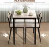 HOMCOM Essgruppe Esstisch mit 4 Stühlen, (Küchentisch-Set, 5-tlg, Esszimmertisch), für Esszimmer, Küche, Naturholz+Schwarz Bild 4