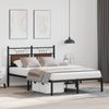 vidaXL Bettgestell ohne Matratze Braun Eiche 120x190 cm Holzwerkstoff 4106838 Bild 5