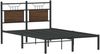 vidaXL Bettgestell ohne Matratze Braun Eiche 120x190 cm Holzwerkstoff 4106838 Bild 3
