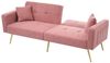 Merax Schlafsofa, mit Bettfunktion, Bettsofa, Klappsofa, Gästebett Bild 4