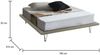 Dmora Pietersite Doppelbett, Festbett aus Stoff mit Füßen, 100 % Made in Italy, geeignet für Matratze 160x200 cm, Beige Bild 3