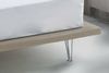 Dmora Pietersite Doppelbett, Festbett aus Stoff mit Füßen, 100 % Made in Italy, geeignet für Matratze 160x200 cm, Beige Bild 4