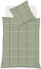 Fleuresse Lech Edelflanell Bettwäsche 135x200 Karo lindgrün grün 604311-05 Bild 3