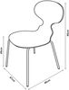 Esszimmerstuhl Kil 4er Set Schwarz [en. casa] Bild 5