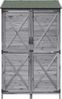 vidaXL Gartenschuppen Grau 106 x 56 x 176,5 cm Massivholz aus Fichte 42033482 Bild 5