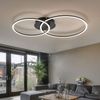 LED Deckenleuchte, schwarz, dimmbar L 70 cm Bild 3