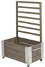 Plus Blumenkasten Cubic 87 x 50 x 130 cm graubraun mit Räder Bild 3