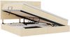 vidaXL LED-Speicherbett mit Matratze Creme 200 x 200 cm Stoff 3372442 Bild 2