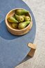 Gartencouchtisch Domino aus Teak, modern rund, anthrazit und natur, Ø 70 cm Bild 3