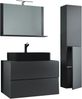 VCM Badmöbel Waschtisch Lendas 919559 Anthrazit H. 150 x B. 114 x T. 52 cm Bild 2