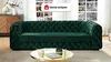 Vente-unique - Sofa Chesterfield 3-Sitzer - Samt - Tannengrün - STANLEY Bild 2
