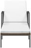 vidaXL Sonnenliege mit Auflage Poly Rattan Braun 317634 Bild 3