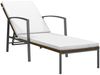vidaXL Sonnenliege mit Auflage Poly Rattan Braun 317634 Bild 2