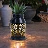 2x LED Solarleuchte, schwarz, Pflanzgefäß, H 16 cm Bild 3
