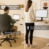 ASSMANN Elektrisch höhenverstellbarer Schreibtisch Y-Line Curved 120x80cm Signalweiß Signalweiß Metall Holz Bild 3