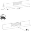 Wandboard, grau mit Eiche, Rillenoptik, ASHBURTON-129 Bild 5