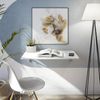 Klapptisch >Wandklapptisch< in Artik Weiß, Holzwerkstoff - 78x21x50cm (BxHxT) Bild 2
