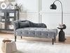 Linksseitige Chaiselongue IVRY Samtstoff Grau Bild 3