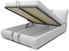Polsterbett Bett Doppelbett DAKAR Komplettset 120x200 cm Weiß Bild 2