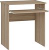Shefa Line LUNA Schreibtisch Computertisch 68x50x75 cm Sonoma Eiche mit Tastaturauszug Bild 5