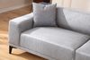 3-Sitzer-Sofa, 'Petra', 87 x 86 x 215, Hellgrau Bild 2