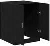 vidaXL Waschmaschinen-Schrank Schwarz Eichen-Optik Holzwerkstoff 862667 Bild 5