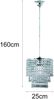Reality|Trio Pendelleuchte, D=25cm, H=35cm ~ Chrom/Klar Bild 4