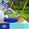KIDIZ® Schaukel Kinderschaukel Set - Ink. Zubehör Schaukelsitz Schaukelbrett Garten Outdoor Indoor Brettschaukel für Kinder zum Schaukeln aus Kunststoff Höhenverstellbar Rutschfest Blau Bild 5