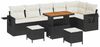 vidaXL Gartensofa-set 9 pcs Schwarz Poly-Rattan 3361765 Bild 2