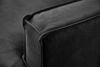 KAWOLA Ecksofa VILNIUS 3-Sitzer mit Longchair rechts Lederfaserstoff schwarz 85 x 170 x 286 cm Bild 4