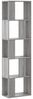vidaXL Bücherregal 5 Böden Grau Sonoma 45x23,5x162,5 cm Holzwerkstoff 852785 Bild 2