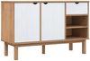 Sideboard Braun und Weiß 114 x 43 x 73,5 cm Massivholz Kiefer [351302] Bild 2