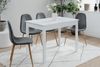 Esstisch >Capri< in Weiß - 110x76x67cm (BxHxT) Bild 3