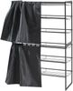 Schuhregal Sel mit Vorhang 2er Set Schwarz [en. casa] Bild 4
