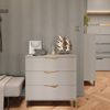 Kommode Marelle Greige/Artisan 80 x 81.2 cm mit 3 Schubladen Vicco Bild 3