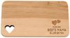 Spruchreif® Frühstücksbrett Frühstücksbrettchen aus Holz · Brotzeitbrett mit Gravur · Geschenk für Familie · Holzbrettchen mit Herzausschnitt Bild 2