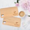 Spruchreif® Frühstücksbrett Frühstücksbrettchen aus Holz · Brotzeitbrett mit Gravur · Geschenk für Familie · Holzbrettchen mit Herzausschnitt Bild 3