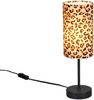 Tischlampe PARDINA mit Stoffschirm Leopardenmuster, Höhe 36,5cm Bild 2