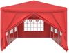 vidaXL Party-Zelt 900 x 300 x 255 cm Rot PE und Stahl 42033000 Bild 2