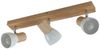 Lindby Deckenstrahler Thorin, Holz IP20, 3 x 40 W Bild 2