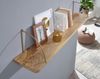 Kadima Design Wandregal "Tevere": Industrie-Stil, Mango Massivholz/Eisen, 100x25x22 cm. 120x22x25 cm Bild 5