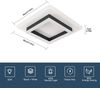Riserva Deckenleuchten Moderne Quadratische LED Deckenleuchte Schwarz Weiß 30W Neutralweiß Bild 3