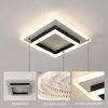 Riserva Deckenleuchten Moderne Quadratische LED Deckenleuchte Schwarz Weiß 30W Neutralweiß Bild 4