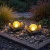 LED Solarleuchte, Lotusblume, 25 cm Bild 2