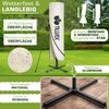 tillvex Sonnenschirm Beige Ø 350 cm Ampelschirm Gartenschirm Marktschirm Kurbel Balkon Alu Neigbar Beige - Ø350cm Bild 4