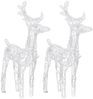 vidaXL Rentiere Schlitten Weihnachtsdekoration 320 LEDs Acryl 3100423 Bild 5