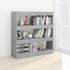 vidaXL Bücherregal/Raumteiler Grau Sonoma 100x30x103 cm 813633 Bild 5