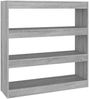 vidaXL Bücherregal/Raumteiler Grau Sonoma 100x30x103 cm 813633 Bild 2