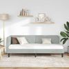 vidaXL Eckbettgestell Hellgrau 80 x 200 cm Samt 42016586 Bild 4